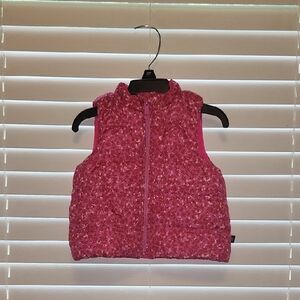 GAP Baby Pink Floral Vest Size 12-18 Months